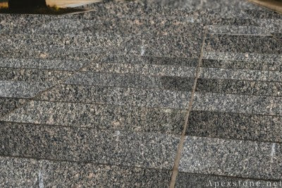 24x24 brown Granite pavers driveway