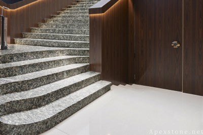 sealed brown Granite floor entrance