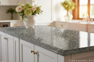Thin Indian Mahogany Granite island countertops