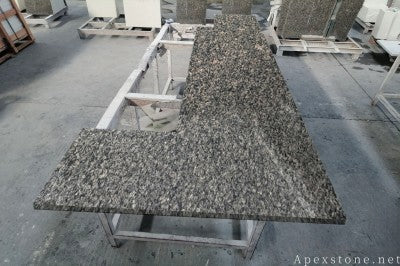 Thin Indian Mahogany Granite island countertops