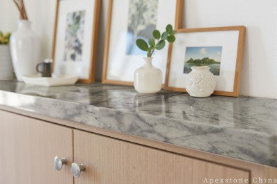 3/4 inch Ink Jiangnan Quartzite tops