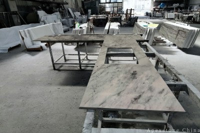 3/4 inch Ink Jiangnan Quartzite tops
