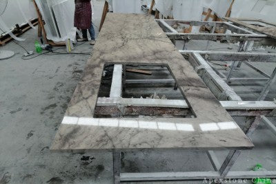 3/4 inch Ink Jiangnan Quartzite tops