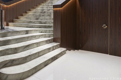 12x24 white Quartzite wall hotel