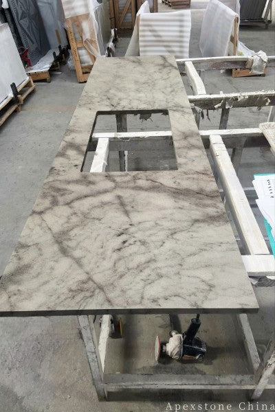 3/4 inch Ink Jiangnan Quartzite tops