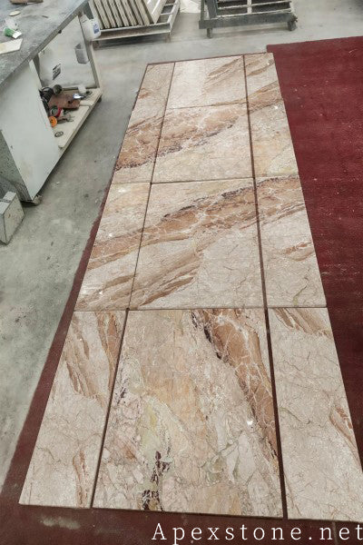 12x24 Italy Breccia Pink Marble floor tiles