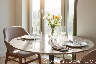 italian pink Marble dining table