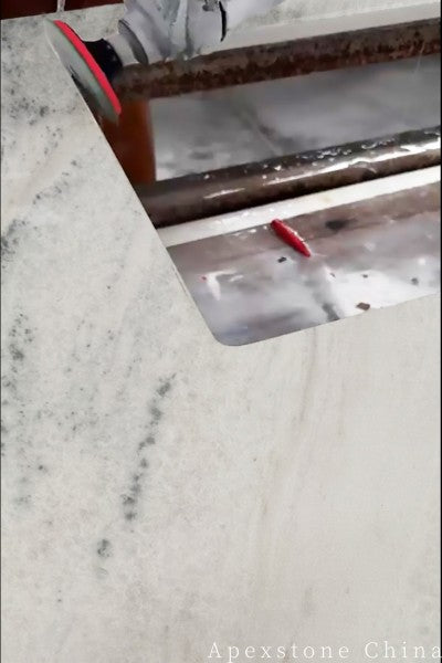 Bullnose Italy Calacatta Blue kitchen countertops