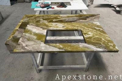 Jade Gold Quartzite slabs