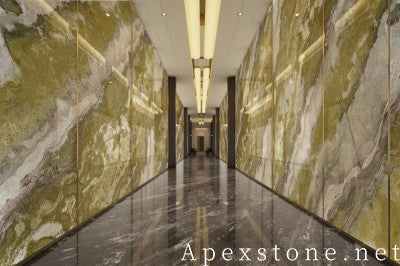 sawn cream Quartzite wall office