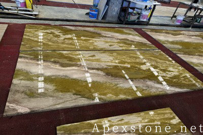 small Jade Gold Quartzite wall panels
