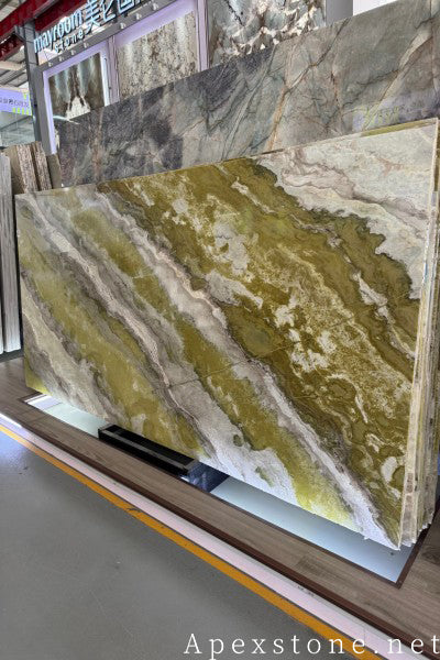 Jade Gold Quartzite slabs
