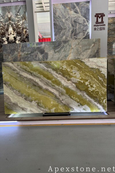 Jade Gold Quartzite slabs