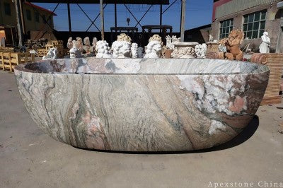 marble top Kinawa Violet Marble bathtub
