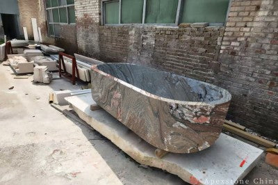 marble top Kinawa Violet Marble bathtub