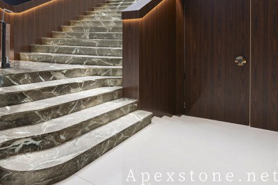leathered grey Marble wall hotel