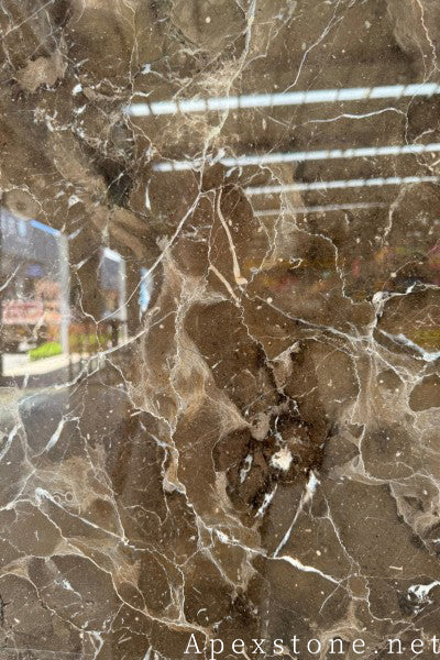 3/4 inch Latte Grey Marble hearth