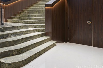 3x6 green Marble wall hotel