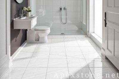 white Macbeth Marble floors