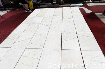 white Macbeth Marble floors