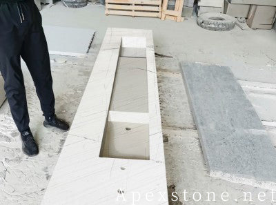 shell white Marble sinks