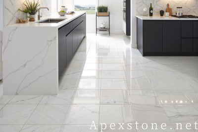 white Macbeth Marble floors