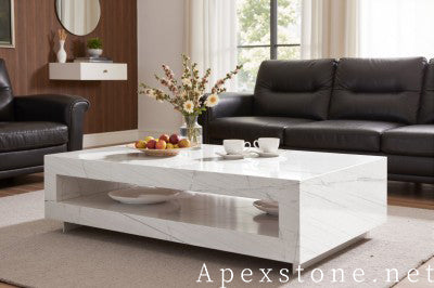 white Macbeth Marble floors