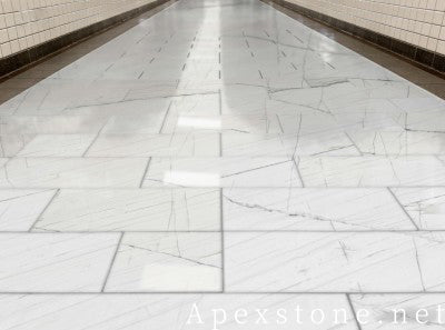 white Macbeth Marble floors