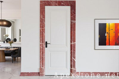 edging red Marble door frames