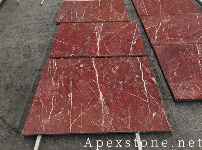 3/4 inch red Marble garden walls