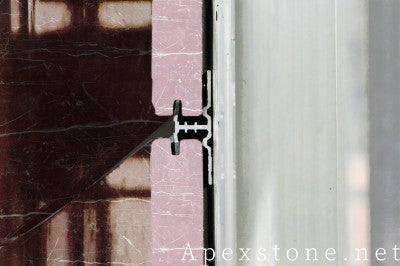 3/4 inch red Marble garden walls