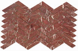 small Mandela Red Marble mosaic tiles