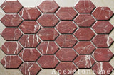 small Mandela Red Marble mosaic tiles