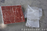 small Mandela Red Marble mosaic tiles
