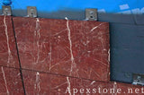 3/4 inch red Marble garden walls