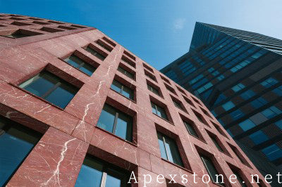 small Marble slabs exterior wall