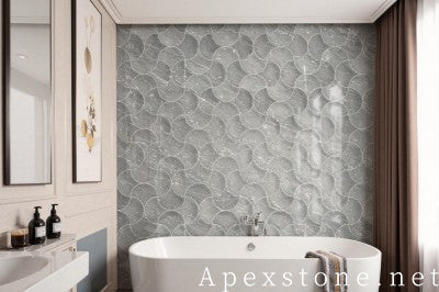 stone veneer Maserati Grey Marble tiles