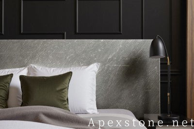 round white Marble nightstand
