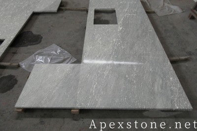 Honed Maserati Grey Marble island countertops