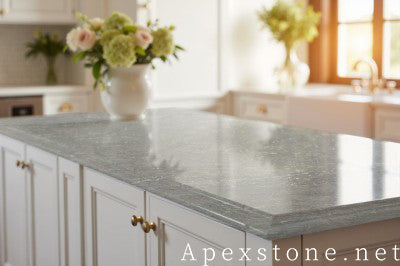 Honed Maserati Grey Marble island countertops