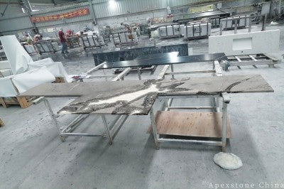Honed Michelangelo Grey Marble tops