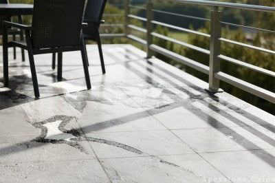 grey Marble interlocking pavers patio