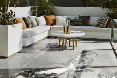 grey Marble interlocking pavers patio