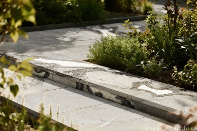 grey Marble interlocking pavers patio