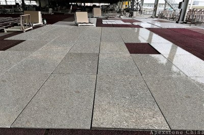 grey Limestone luxury tile kitchen floor
