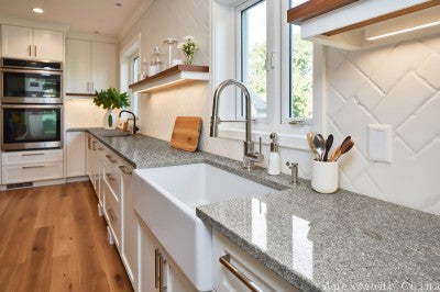 Flat edge Moca Grey kitchen countertops