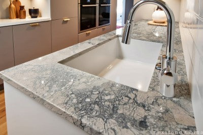 Waterfall Monet Impression kitchen countertops