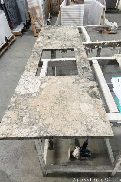 Waterfall Monet Impression kitchen countertops