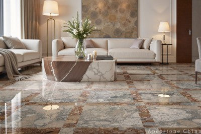 Monet Impression stone beige Marble slabs
