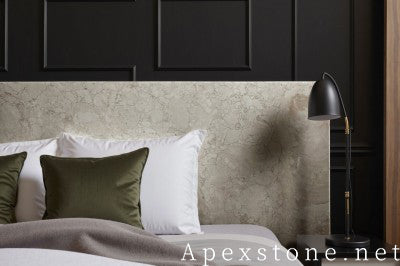 antique grey Marble nightstand